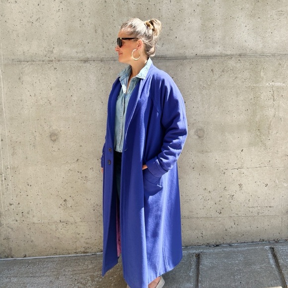 Vintage long coat, vest by Raffinali- Holt Renfrew 80s made by the union - Picture 2 of 8